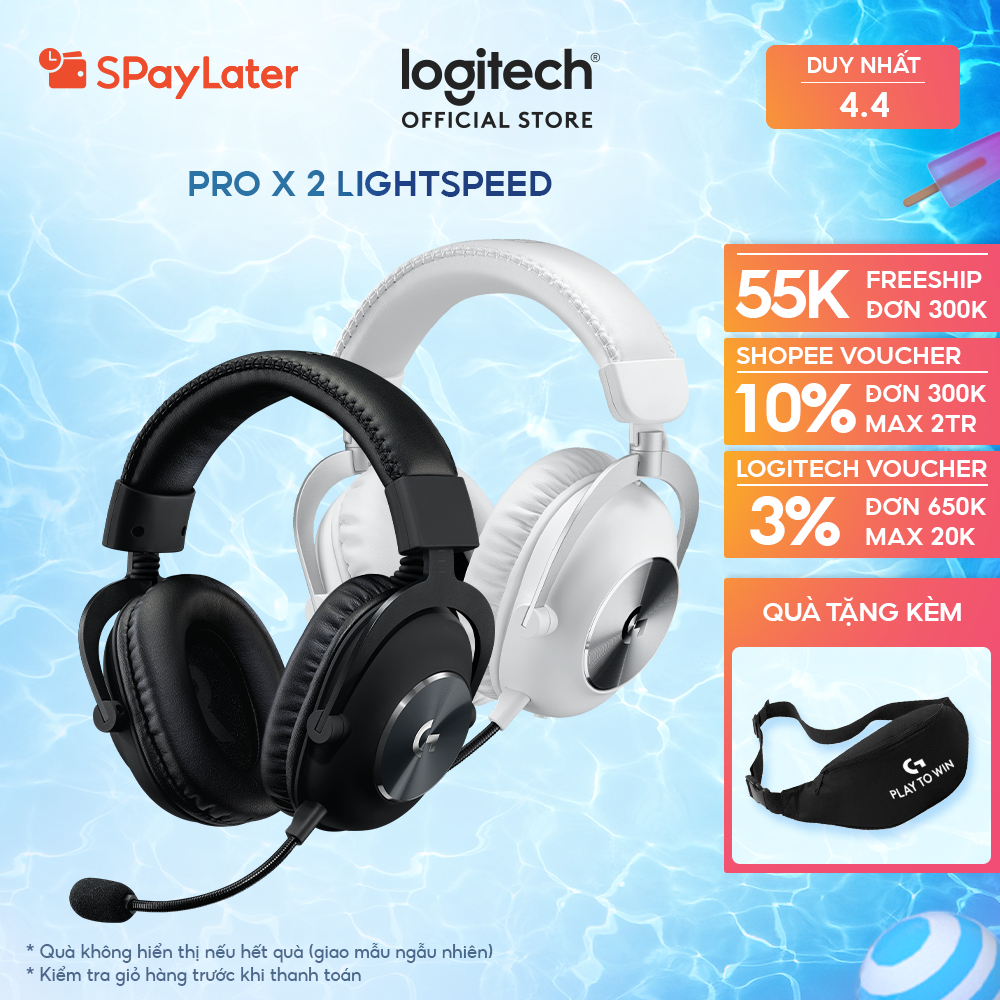 Tai nghe gaming không dây Logitech G Pro X 2 Lightspeed - Âm vòm DTS Bluetooth/USB