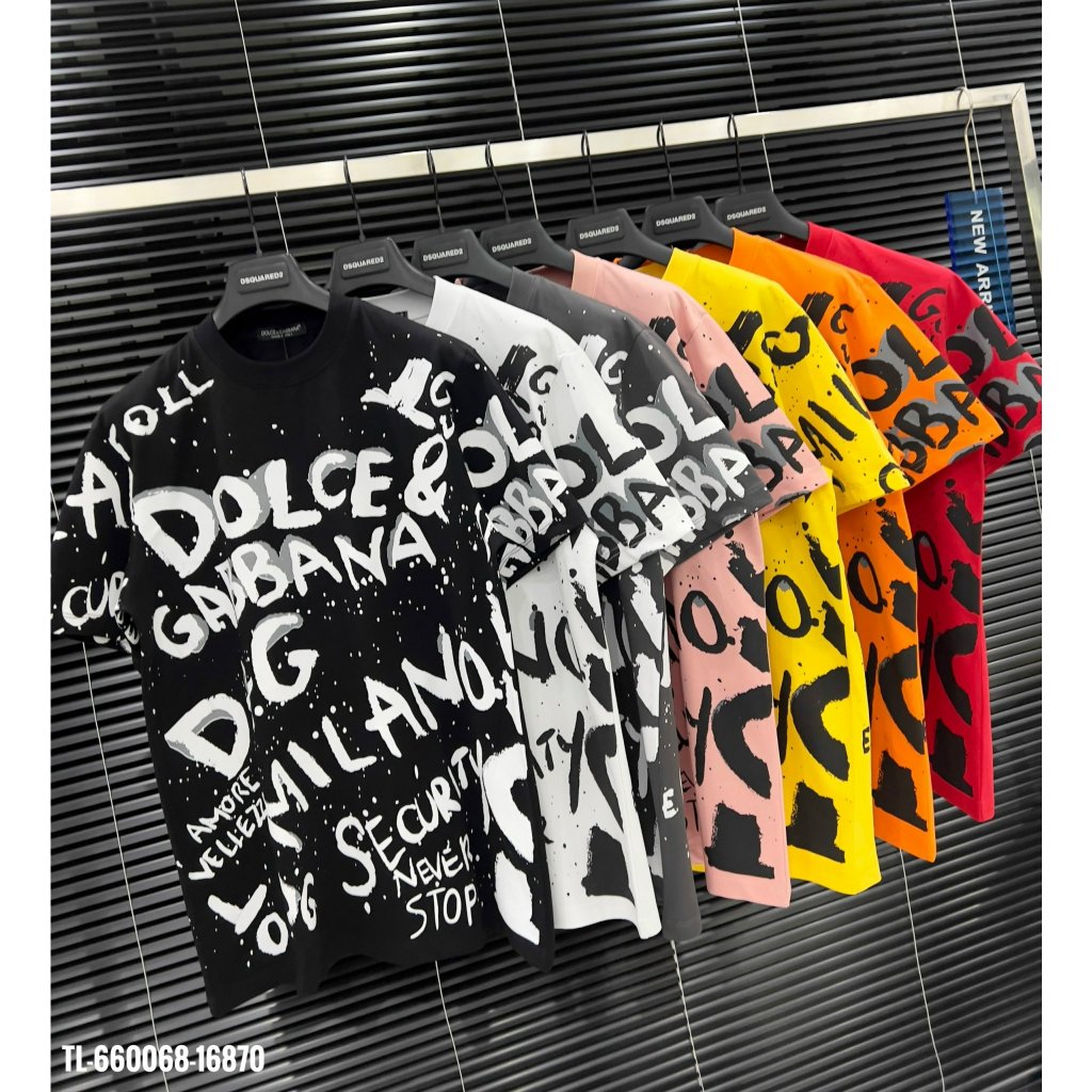 🔥Hot🔥Áo thun DG lever họa tiết chữ thiết kế hot trend cặp đôi Nam nữ New 2024