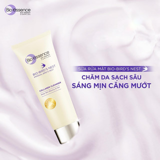 [FREESHIP HOẢ TỐC] Sữa rửa mặt dưỡng da tươi sáng và căng mọng Bio-essence Bio-Bird's Nest Collagen Cleanser 100g