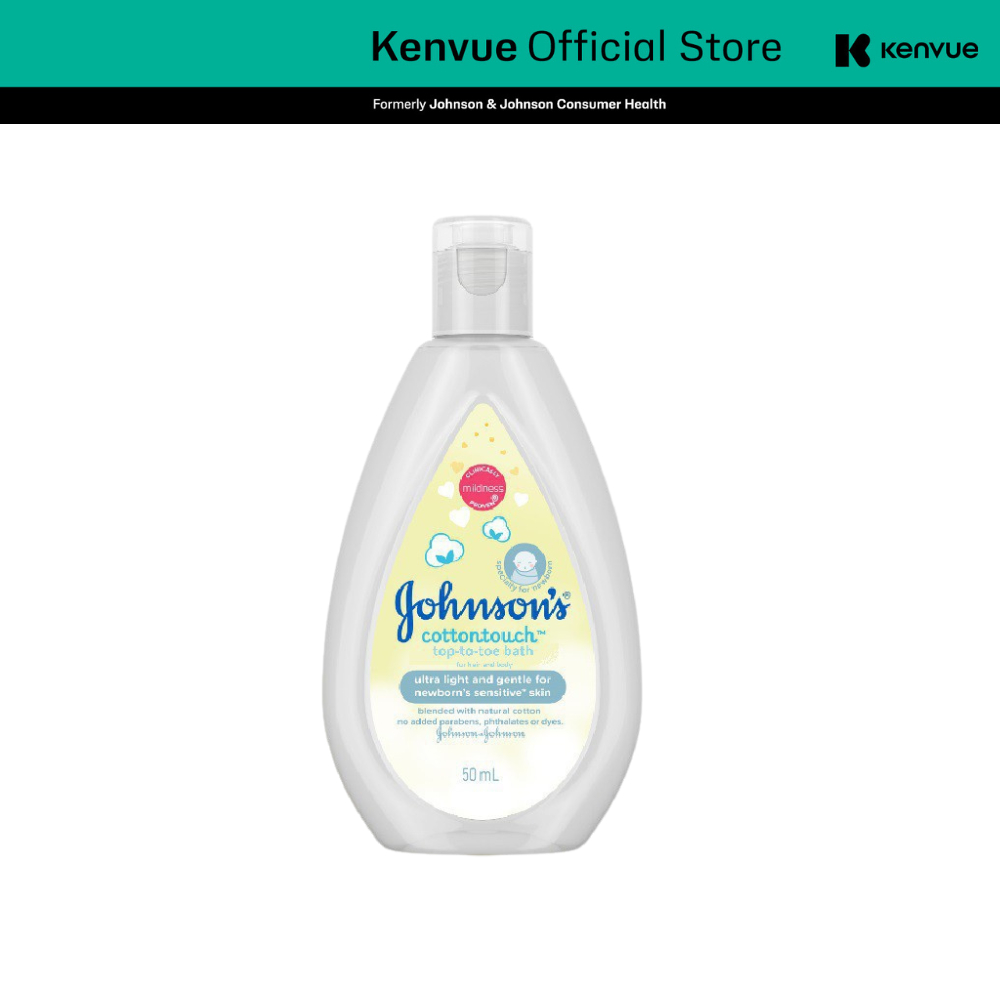 [HÀNG TẶNG KHÔNG BÁN] Sữa tắm gội toàn thân mềm mịn Johnson's Cottontouch Top-To-Toe Bath 50ml