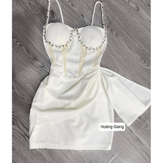 Váy body Khâu Đá Tà Eo Sang Chảnh