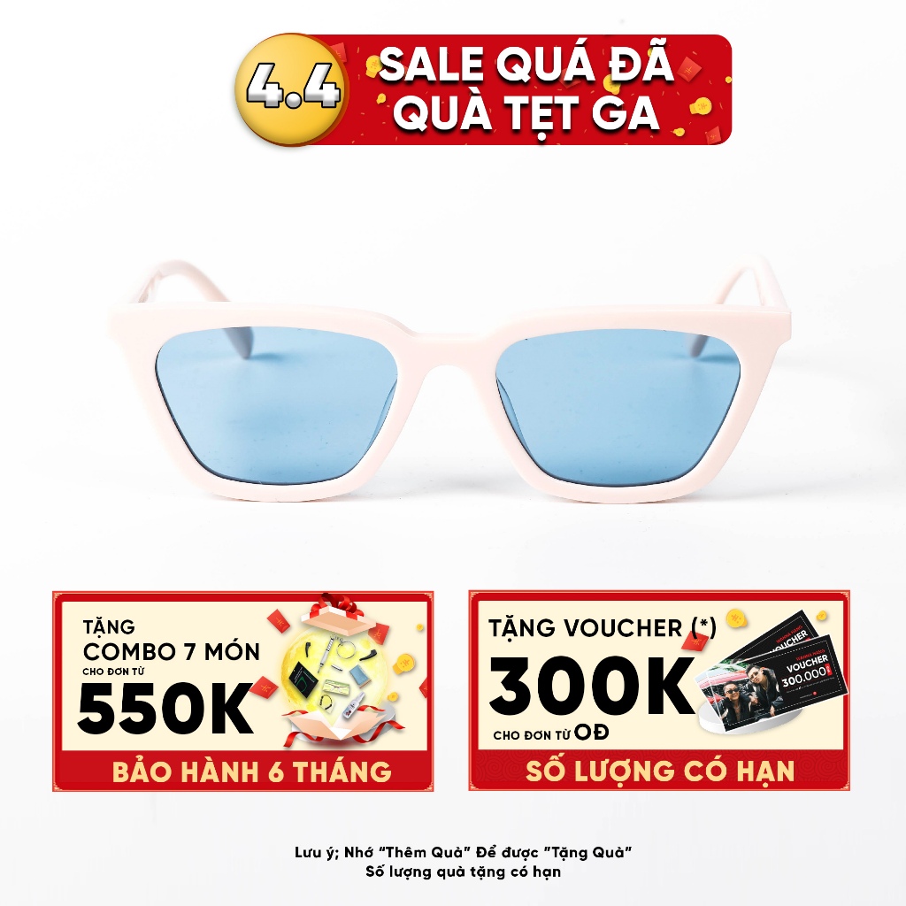 Kính mắt mèo nữ đẹp thời trang Hàn Quốc cao cấp chống chói chống tia UV Wanna Hang AGAIL WHGM91