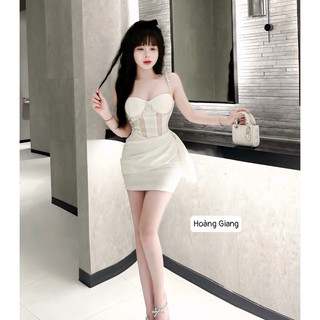 Váy body Khâu Đá Tà Eo Sang Chảnh