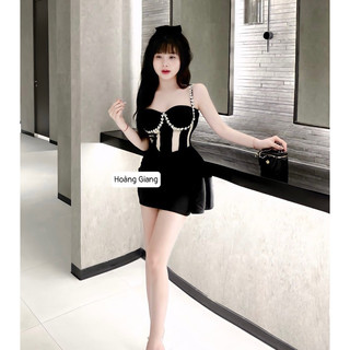 Váy body Khâu Đá Tà Eo Sang Chảnh