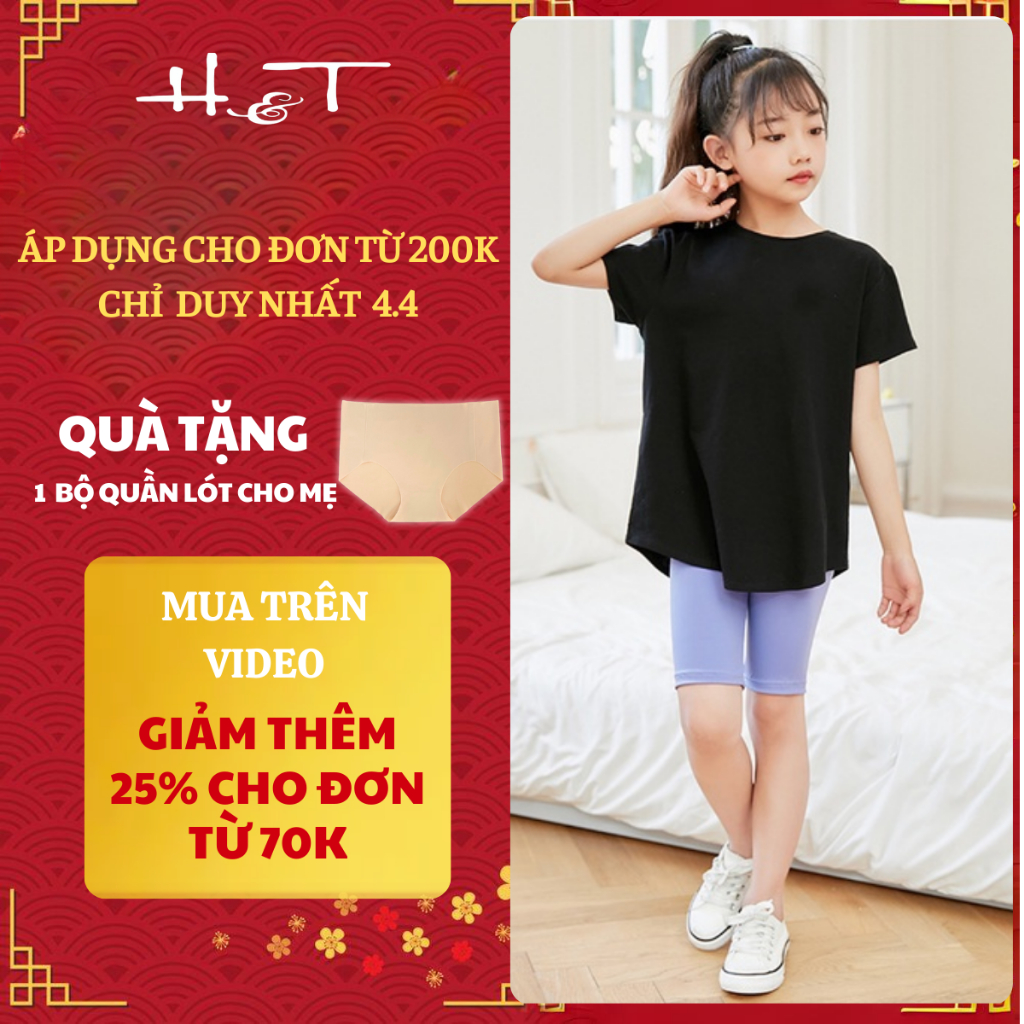 Quần legging đùi mùa hè cho bé gái ôm cực xinh, quần legging bé gái từ 2-12 tuổi HTKIDS  - QDBG017