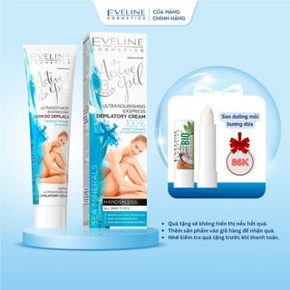Kem Tẩy Lông Eveline Active Epil Chiết Xuất Khoáng Biển Tẩy Lông Vùng Nách, Chân Tay An Toàn 125ML