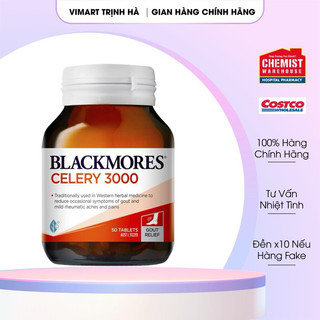Viên uống Gout Blackmores Celery 3000mg - Viên uống phòng bệnh và hỗ trợ điều trị Gout 50 viên Úc