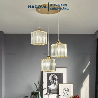 Bộ 03 Đèn thả trần trang trí bằng pha lê HAPOVA TICIN 9575/3