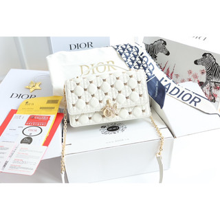 Túi Di.or Butterfly size 23cm da thật 2 màu fullbox nam châm