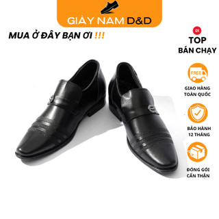 Giày tây nam công sở chất da cao cấp mềm mại, giày da đế cao su nhẹ chống trơn GD10