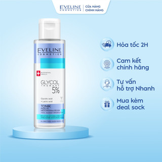 Nước hoa hồng Eveline Glycol Therapy 5% se khít chân lông 110ML