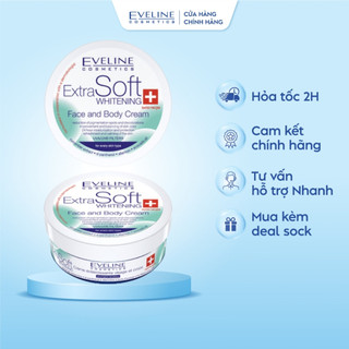 Kem Dưỡng Eveline Extra Soft Trắng Da Mặt - Toàn Thân 200ML