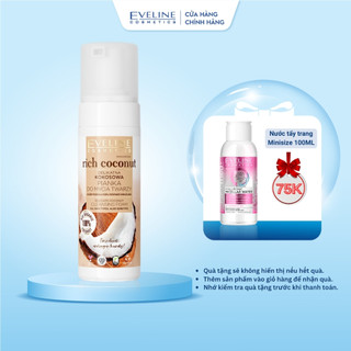 Gel rửa mặt tạo bọt Eveline Rich Coconut tinh dầu dừa 150ML