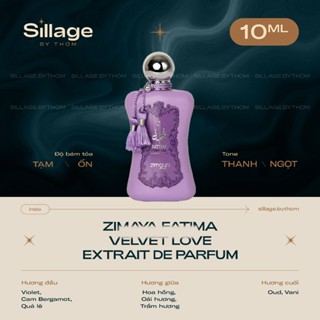 ZIMAYA FATIMA VELVET LOVE | Mẫu thử nước hoa nữ