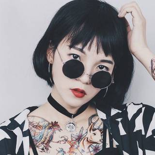 Kính Mặt Tròn Kính Thầy Bói Kính Thời Trang Nam Nữ-BÓI