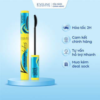 Mascara Eveline Viva Volume không lem, làm dày, cong mi 10ML