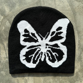 VOKDEE | Nón len BUTTERFLY BEANIE - Acrylic BW