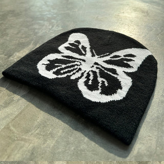 VOKDEE | Nón len BUTTERFLY BEANIE - Acrylic BW
