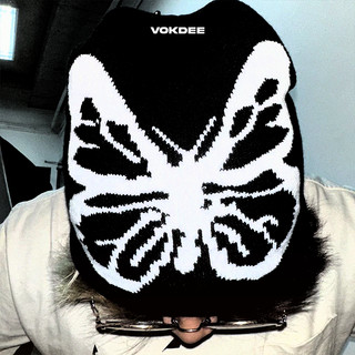 VOKDEE | Nón len BUTTERFLY BEANIE - Acrylic BW