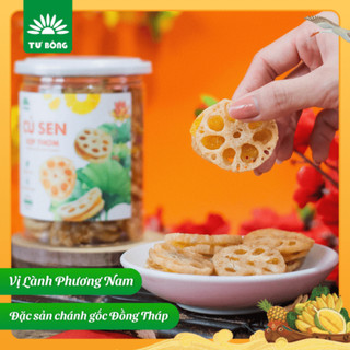 Củ Sen Kẹp Thơm - Củ Sen Giòn Rụm Béo Bùi, Mứt Thơm Chua Chua Ngọt Ngọt- Đặc Sản Chánh Gốc Đồng Tháp - Tư Bông