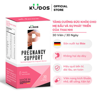 Viên Nang Thực Phẩm Bảo Vệ Sức Khỏe KUDOS PREGNANCY SUPPORT (Hộp 30 Viên)