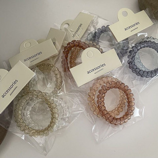 Set 2 hoặc 5 buộc tóc/ Cột tóc lò xo co giãn thiết kế accessories