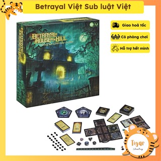 [Luật Việt] Boardgame Betrayal At House On The Hill có bản Việt Sub và bản tiếng Anh board game trò chơi kinh dị