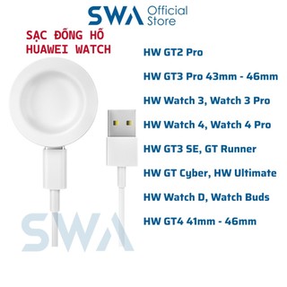 Dây Đế Dock Sạc USB Dùng Cho Đồng Hồ Huawei Watch GT4 GT3 Watch 3 4 Pro Huawei GT2 Pro GT3pro GTrunner Ulatimate - SWA
