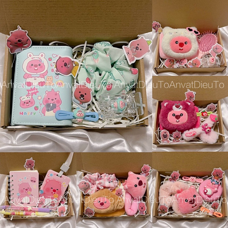 [Hàng sẵn HCM] Set quà Loopy Hải Ly, Labubu mini tặng sinh nhật, quốc tế thiếu nhi, hội bạn thân lễ 20/10 quốc tế phụ nữ