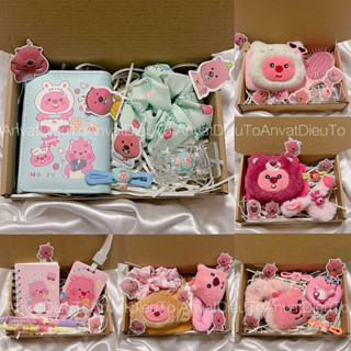 [Hàng sẵn HCM] Set quà Loopy Hải Ly, Labubu mini tặng sinh nhật, quốc tế thiếu nhi, hội bạn thân lễ 20/10 quốc tế phụ nữ