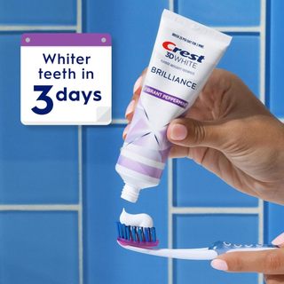[Hàng Mỹ] Kem đánh răng Crest 3D White Brilliance Toothpaste - Vibrant Peppermint/ Blast/ Charcoal