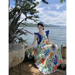Đầm maxi hoa dáng suông hebe's X125