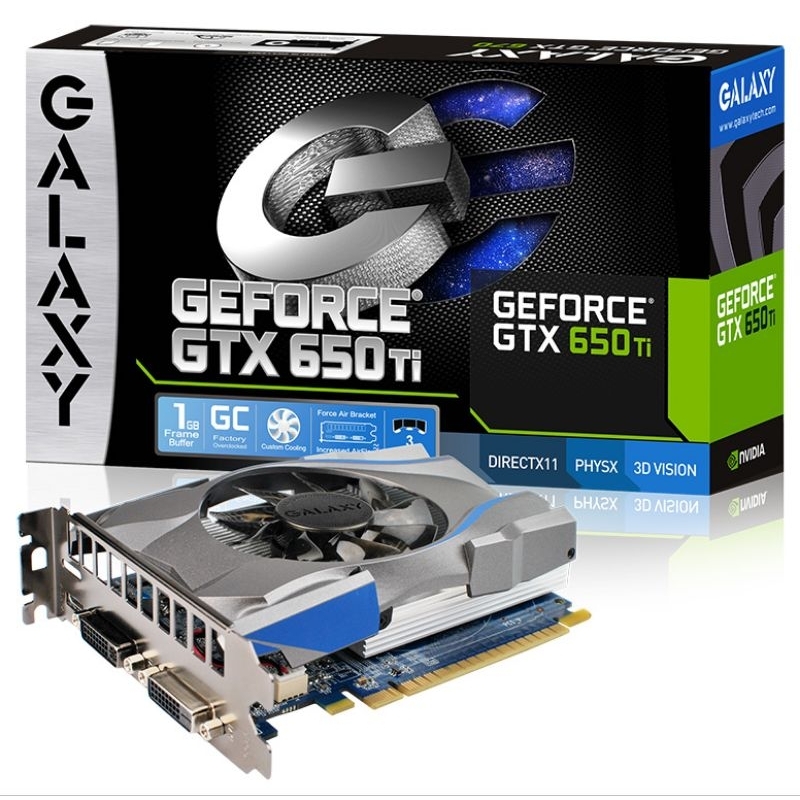 Card màn hình GTX650TI 1G DDR5 Galax Hàng còn mới đẹp(BẢO HÀNH 1 THÁNG)