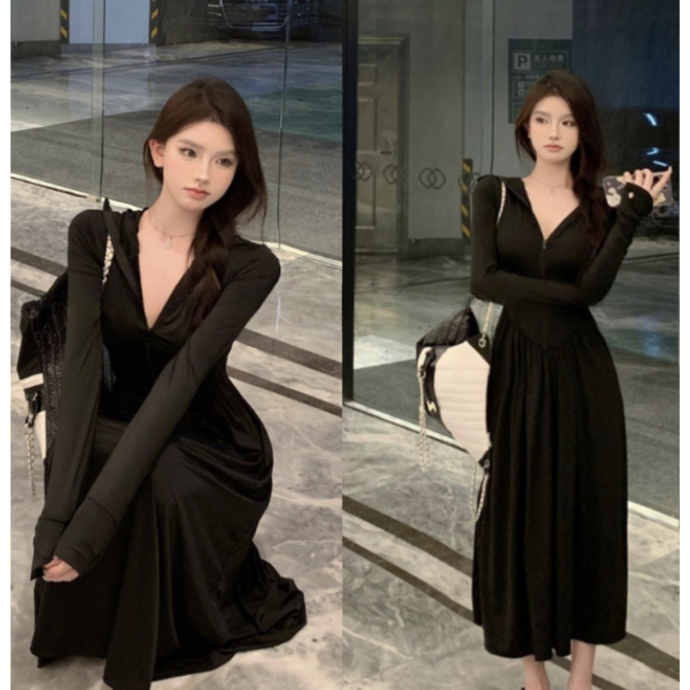 Váy chống nắng Áo chống nắng toàn thân Chất vải hạt xoàn chống tia UV thông thoáng co dãn Tà áo giả váy nhún eo tôn dáng | BigBuy360 - bigbuy360.vn