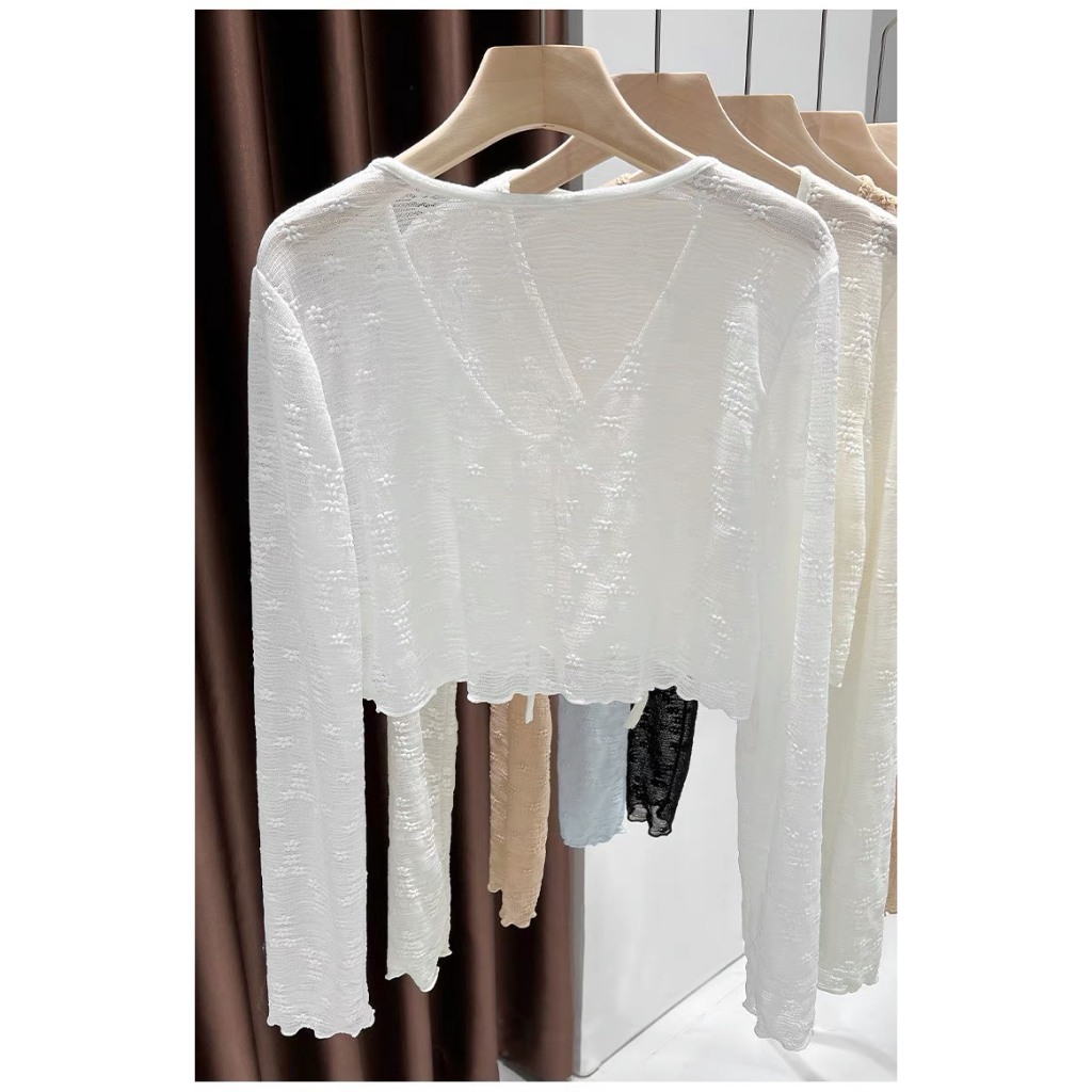 Áo cardigan mỏng dáng ngắn BUỘC DÂY phong cách nhẹ nhàng HA24-06 | BigBuy360 - bigbuy360.vn