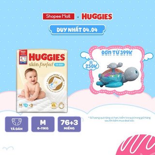 Tã dán Huggies size M 76m tặng 6 miếng