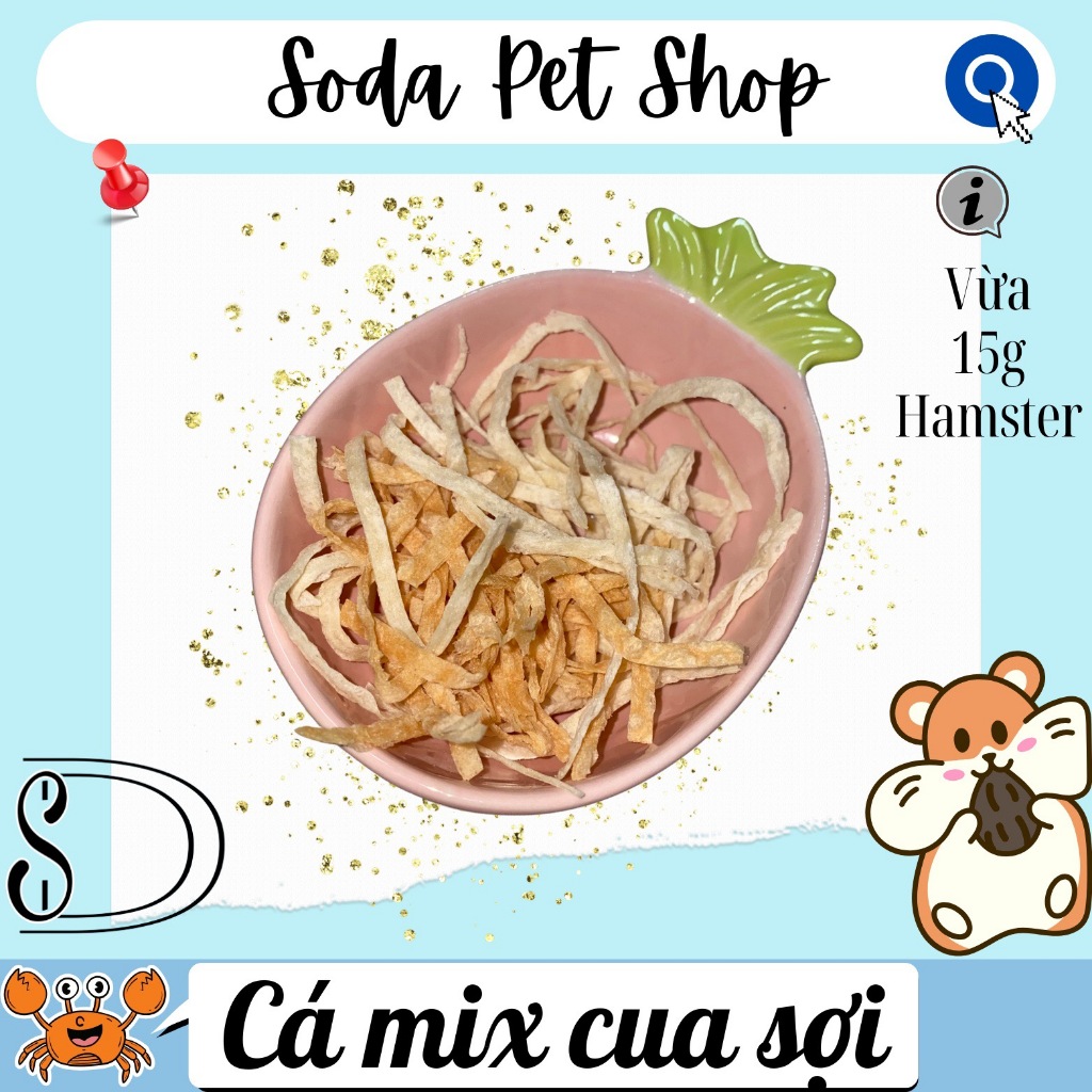 Cá Mix Cua Sợi Cho Hamster