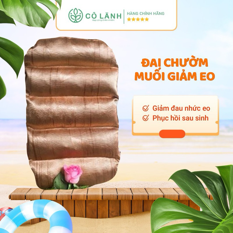 Túi muối thảo dược 2 kg chườm hỗ trợ giảm eo vải gấm Cỏ lành dùng với lò vi sóng