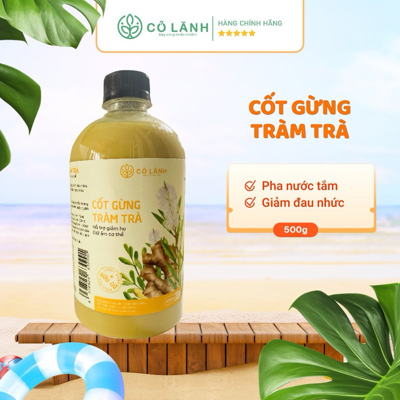 Cốt gừng tràm trà Cỏ Lành tắm bé, ngâm chân 500ml