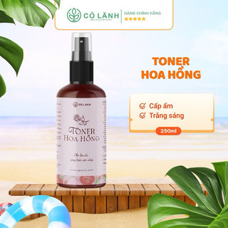 Toner hoa hồng hữu cơ cỏ lành 250ml