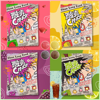  Kẹo Siêu Chua Super Cola Soda Lemon Vị Trái Cây Túi 20G 