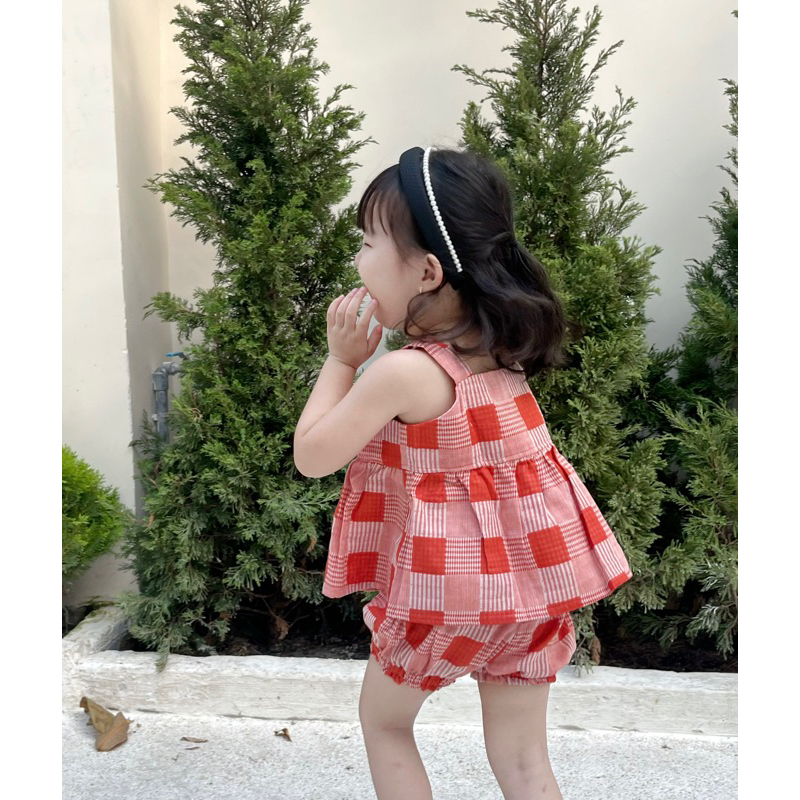 Bộ 2 Dây Bé Gái Cực Cute Chất Liệu Cotton Cao Cấp Thoáng Mát - FREJA SET - SEC003 - SAOLA KIDS CLOTHING