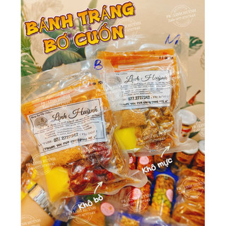BÁNH TRÁNG BƠ CUỘN KHÔ BÒ / KHÔ MỰC siêu hấp dẫn