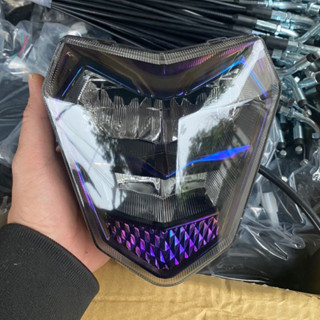 Đèn Led Zinpat 2 tầng xe điện xmen titan+đen khói