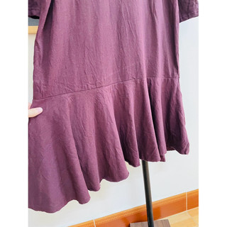 [FREESIZE, BIGSIZE] Đầm Thun Hàn Quốc, Đuôi Cá, Màu Đỏ Mận,  2hand