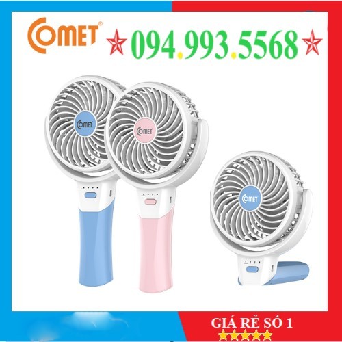Quạt tích điện Mini gấp gọn Quạt sạc USB cầm tay Comet CRF 0904 3W