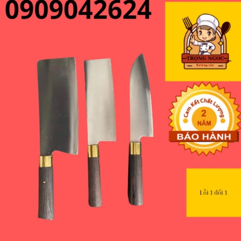 Dao thép trắng Không Rỉ thép nhật 440c Mẫu 2023 Hãng Dao Trọng Ngọc Vn-trongngoc