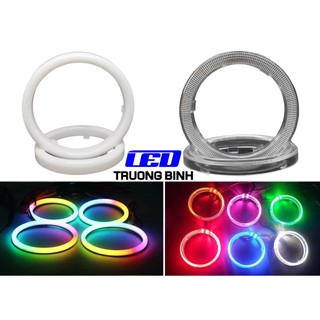 VÒNG LED FULL MÀU WS2812B 5V DIY MẮT THIÊN THẦN CHO XE Ô TÔ MÔTÔ DIY VÒNG TRÒN NHÁY THEO NHẠC