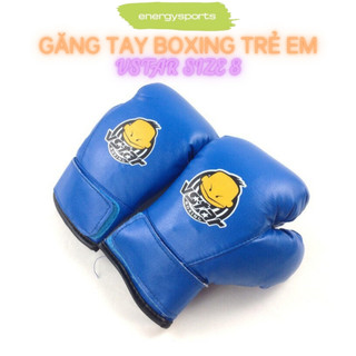 Găng tay boxing EVERLAST chất liệu da PU dành cho trẻ em kích cỡ 8OZ. loại tốt