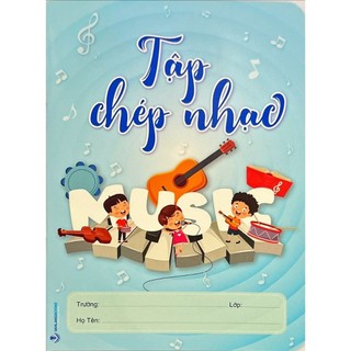 Tập chép nhạc - xanh dương - 32 trang - vanlangbooks